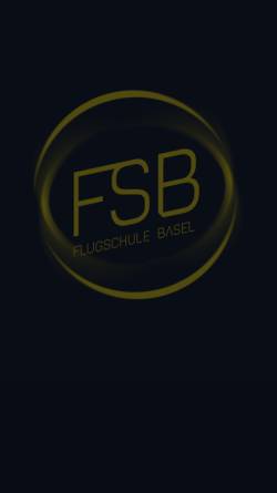 Vorschau der mobilen Webseite www.flugschulebasel.ch, Flugschule Basel AG