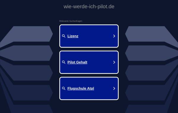 Vorschau von www.wie-werde-ich-pilot.de, Wie werde ich Pilot