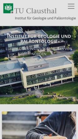 Vorschau der mobilen Webseite www.ifg.tu-clausthal.de, Institut für Geophysik der Technischen Universität Clausthal