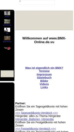 Vorschau der mobilen Webseite members.tripod.com, BMX Online