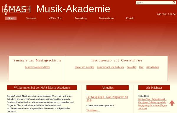 Vorschau von www.musik-akademie.de, Musik-Akademie für Senioren