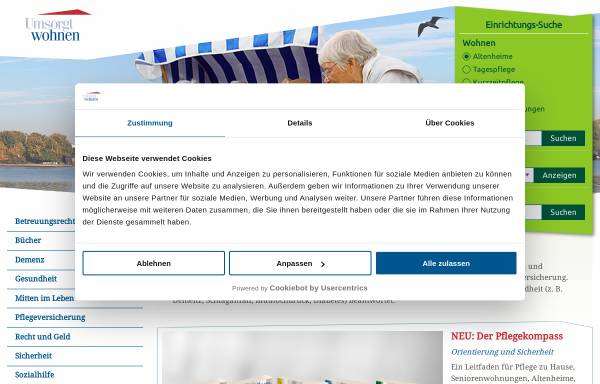 Vorschau von www.umsorgt-wohnen.de, Umsorgt wohnen
