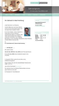 Vorschau der mobilen Webseite www.bebenroth-zahnarzt.de, Dr. med. dent. Frank Bebenroth
