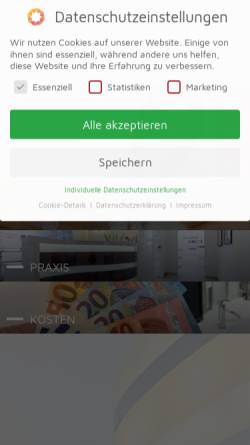 Vorschau der mobilen Webseite www.kfo-gerlach.de, Praxis Dr. Carsten Gerlach