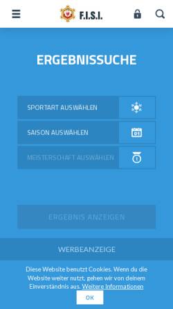 Vorschau der mobilen Webseite www.fisi.bz.it, Landeswintersportverband Südtirol