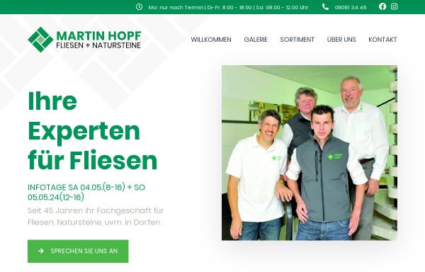 Vorschau von www.fliesen-hopf.de, Fliesen-Marmor Hopf