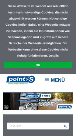Vorschau der mobilen Webseite www.point-s.de, Point S Partner GmbH