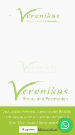 Vorschau der mobilen Webseite brautmoden-potsdam.de, Veronikas Braut- und Festmoden