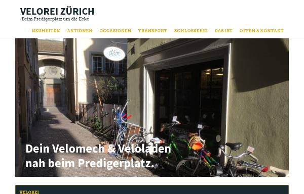 Vorschau von www.velorei.ch, Velorei Zürich