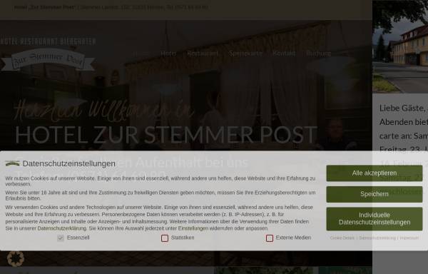 Vorschau von stemmer-post.de, Hotel - Restaurant 