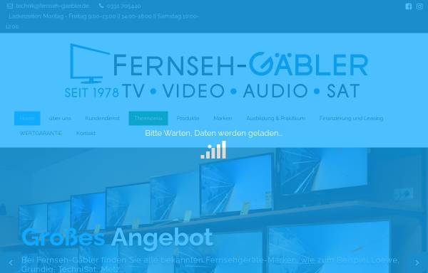 Vorschau von www.fernseh-gaebler.de, Fernseh-Gäbler