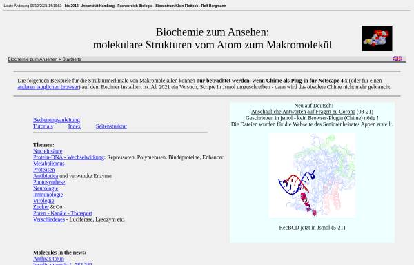 Vorschau von www.papanatur.de, Biochemie zum Ansehen