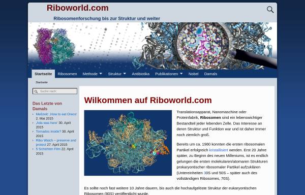 Vorschau von www.riboworld.com, Ribosomenstruktur