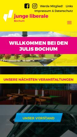 Vorschau der mobilen Webseite www.julis-bochum.de, JuLis - Junge Liberale Bochum