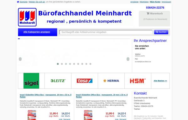 Vorschau von www.buerofachhandel-meinhardt.de, Bürofachhandel Meinhardt