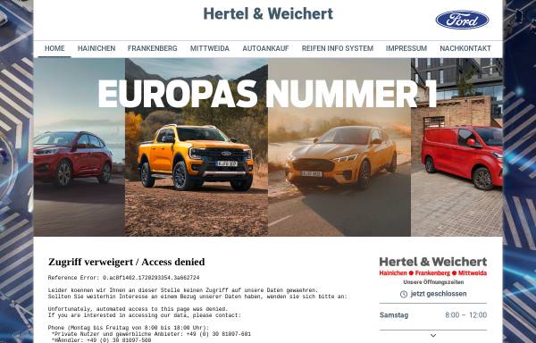 Vorschau von www.hertel-weichert.de, Autohaus Hertel & Weichert