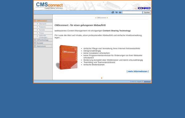 Vorschau von www.cmsconnect.de, CMSconnect