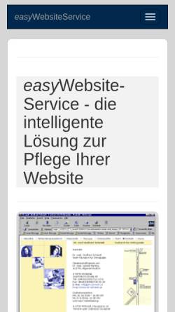 Vorschau der mobilen Webseite easywebsiteservice.de, EasyWebsiteService