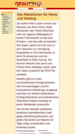 Vorschau der mobilen Webseite www.newsfix.de, Newsfix