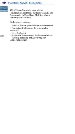 Vorschau der mobilen Webseite www.hmkq.de, HMKQ, Inh. Dr. Hans-Martin Klötzer