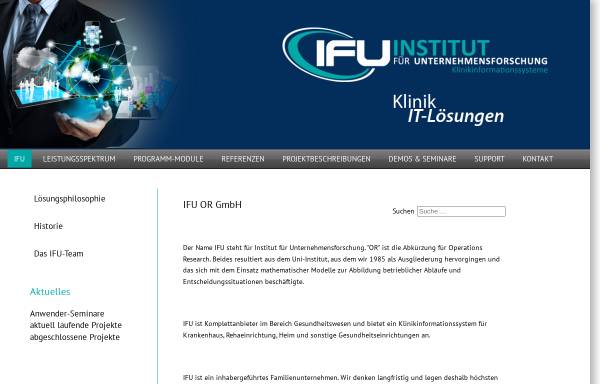 Vorschau von www.ifu-kis.de, IfU Institut für Unternehmensforschung OR GmbH