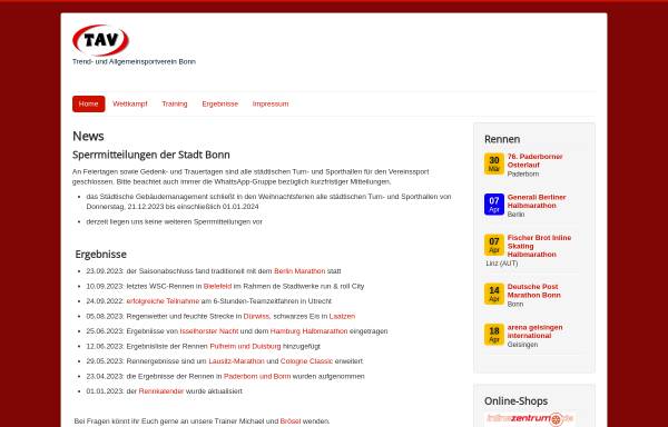 Vorschau von www.tavev.de, TAV e.V. - Aggressive Inline-Skaten