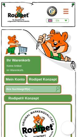 Vorschau der mobilen Webseite www.rodenti.de, Rodenti e. K., Georg Leithold