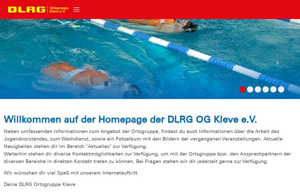 Vorschau von www.dlrg-kleve.de, DLRG OG Kleve e.V.