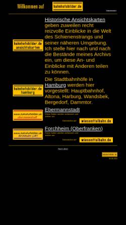 Vorschau der mobilen Webseite www.bahnhofsbilder.de, Bahnhofsbilder.de