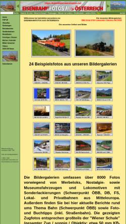 Vorschau der mobilen Webseite bahnbilder.warumdenn.net, Eisenbahnfotos aus Österreich