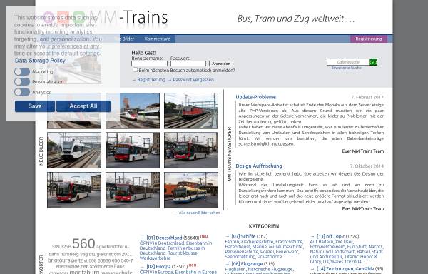 Vorschau von www.mm-trains.de, MM-Trains - oepnvgallery