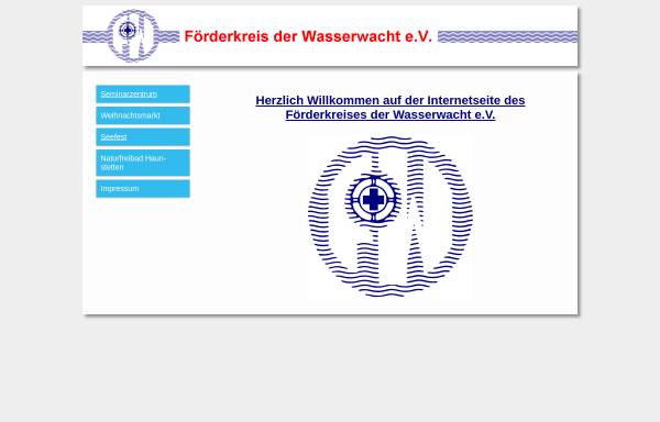 Vorschau von www.wasserwacht-foerderkreis.de, Förderkreis der Wasserwacht e.V.