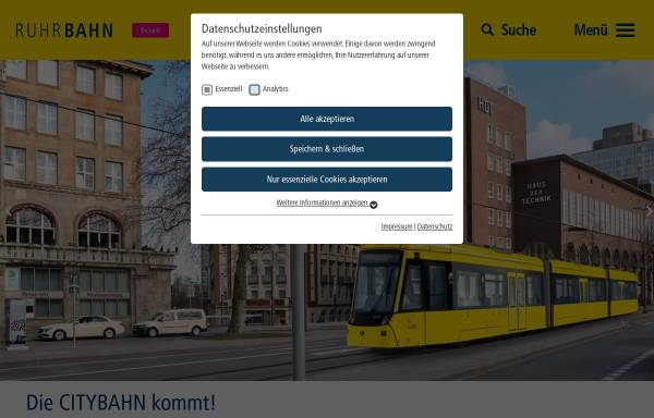 Vorschau von www.mobilitaet-in-essen.de, Mobilität in Essen
