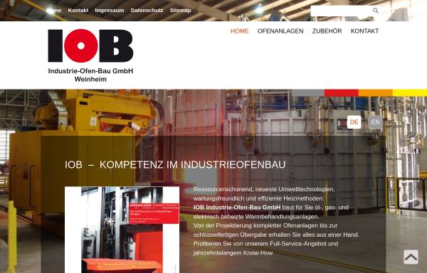 Vorschau von www.industrial-furnaces.com, IOB GmbH Industrieofenbau