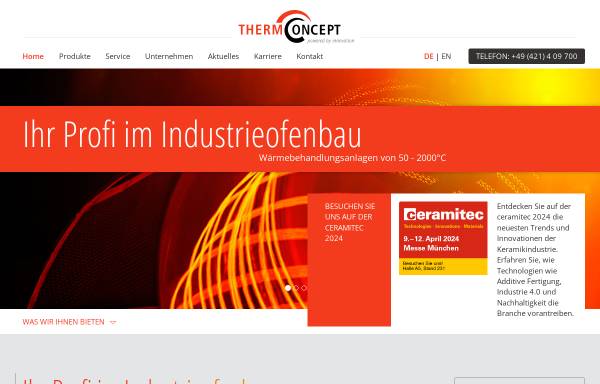 Vorschau von www.thermconcept.com, ThermConcept Dr. Fischer GmbH & Co. KG