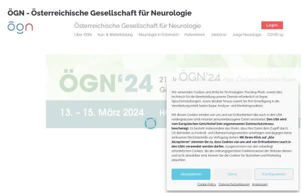 Vorschau von www.oegn.at, Österreichische Gesellschaft für Neurologie (ÖGN)