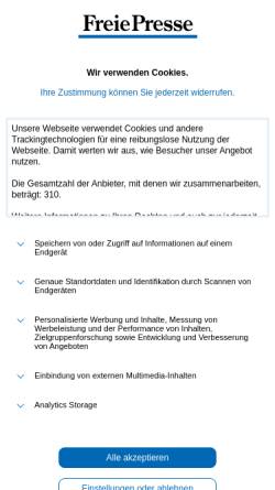 Vorschau der mobilen Webseite www.chemnitzer-verlag.de, Chemnitzer Verlag