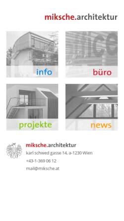 Vorschau der mobilen Webseite www.miksche.at, Miksche und Miksche