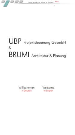 Vorschau der mobilen Webseite www.brumi.com, U. Brunbauer Projektsteuerung GmbH & Brumi Architekten