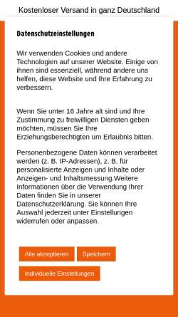Vorschau der mobilen Webseite www.der-saunafuehrer.de, edition 1.6, Verlag Christine Hufer