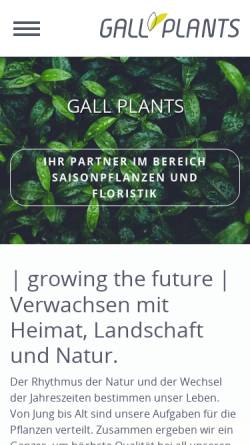 Vorschau der mobilen Webseite www.gartenbau-gall.at, Gartenbau Gall