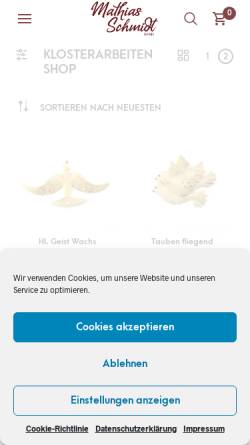 Vorschau der mobilen Webseite www.mathias-schmidt-gmbh.de, Mathias Schmidt GmbH