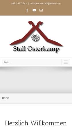 Vorschau der mobilen Webseite www.stall-osterkamp.de, Helmut Osterkamp