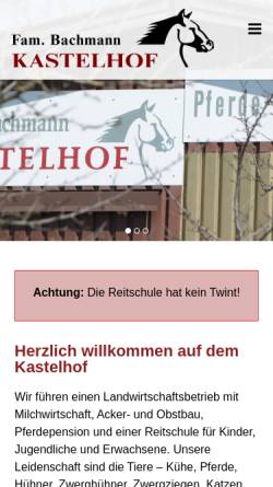 Vorschau der mobilen Webseite pferdepension-kastelhof.ch, Pferdepension Kastelhof