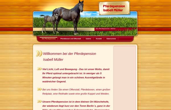 Vorschau von www.diepferdepension.de, Pferdepension Müller