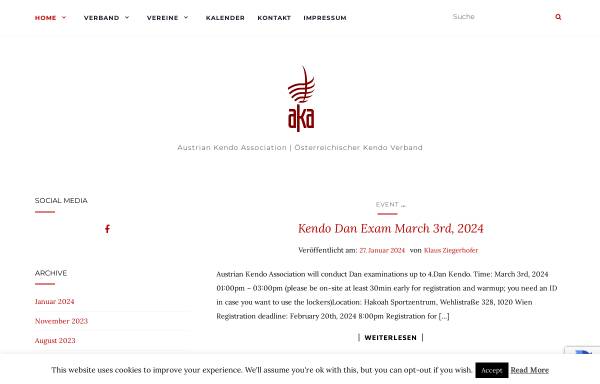 Vorschau von www.kendo-austria.at, Österreischischer Kendo Verband