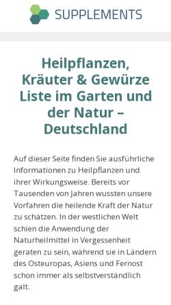 Vorschau der mobilen Webseite www.kraeuter-reich.de, Kräuter-Reich, Volker Derwah