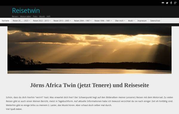 Vorschau von www.reisetwin.de, Jörn's Africa Twin Seiten