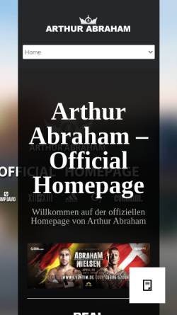 Vorschau der mobilen Webseite arthur-abraham.de, Abraham, Arthur