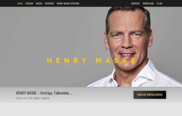 Vorschau von www.henrymaske.de, Maske, Henry